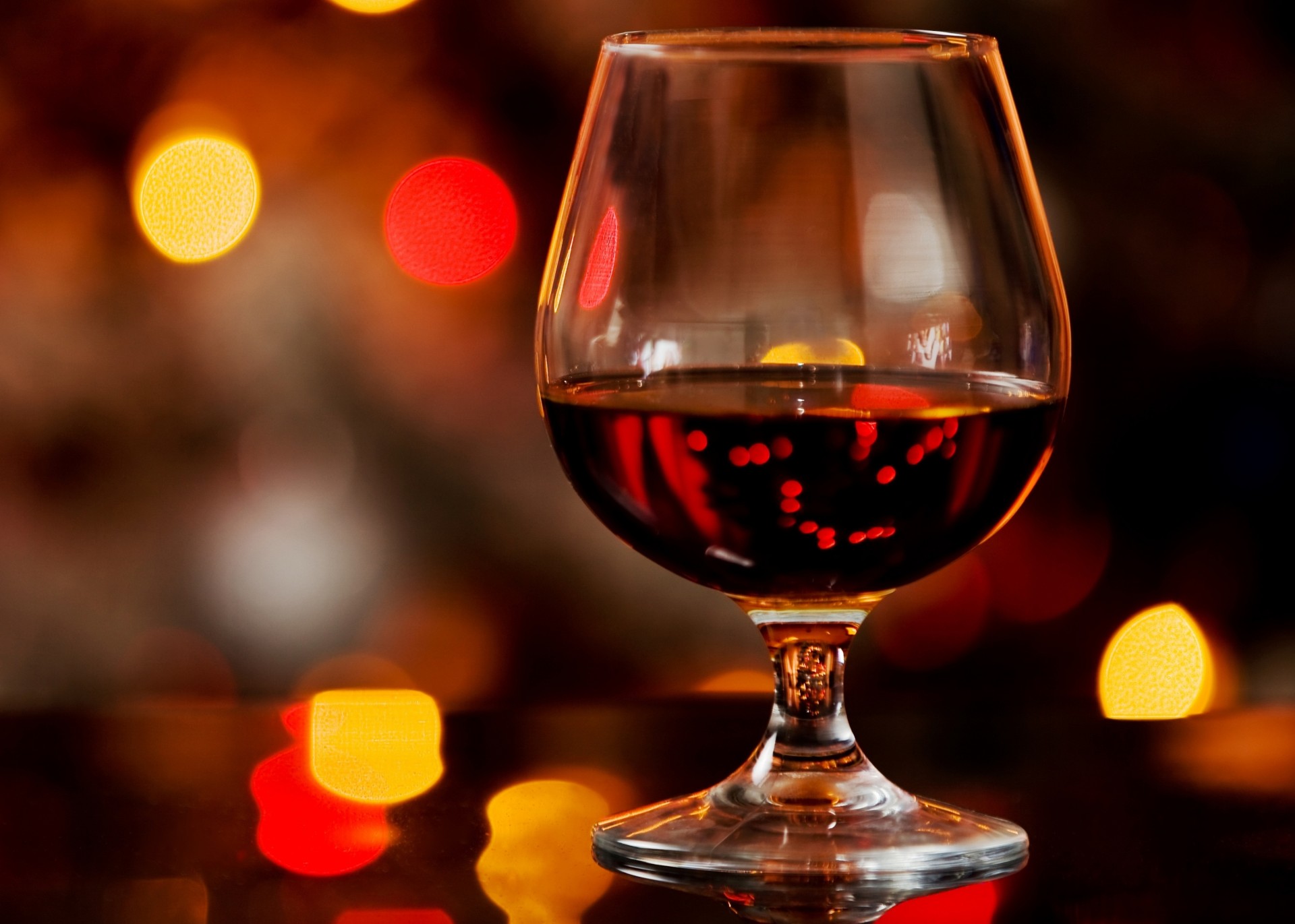 bokeh verre alcool cognac