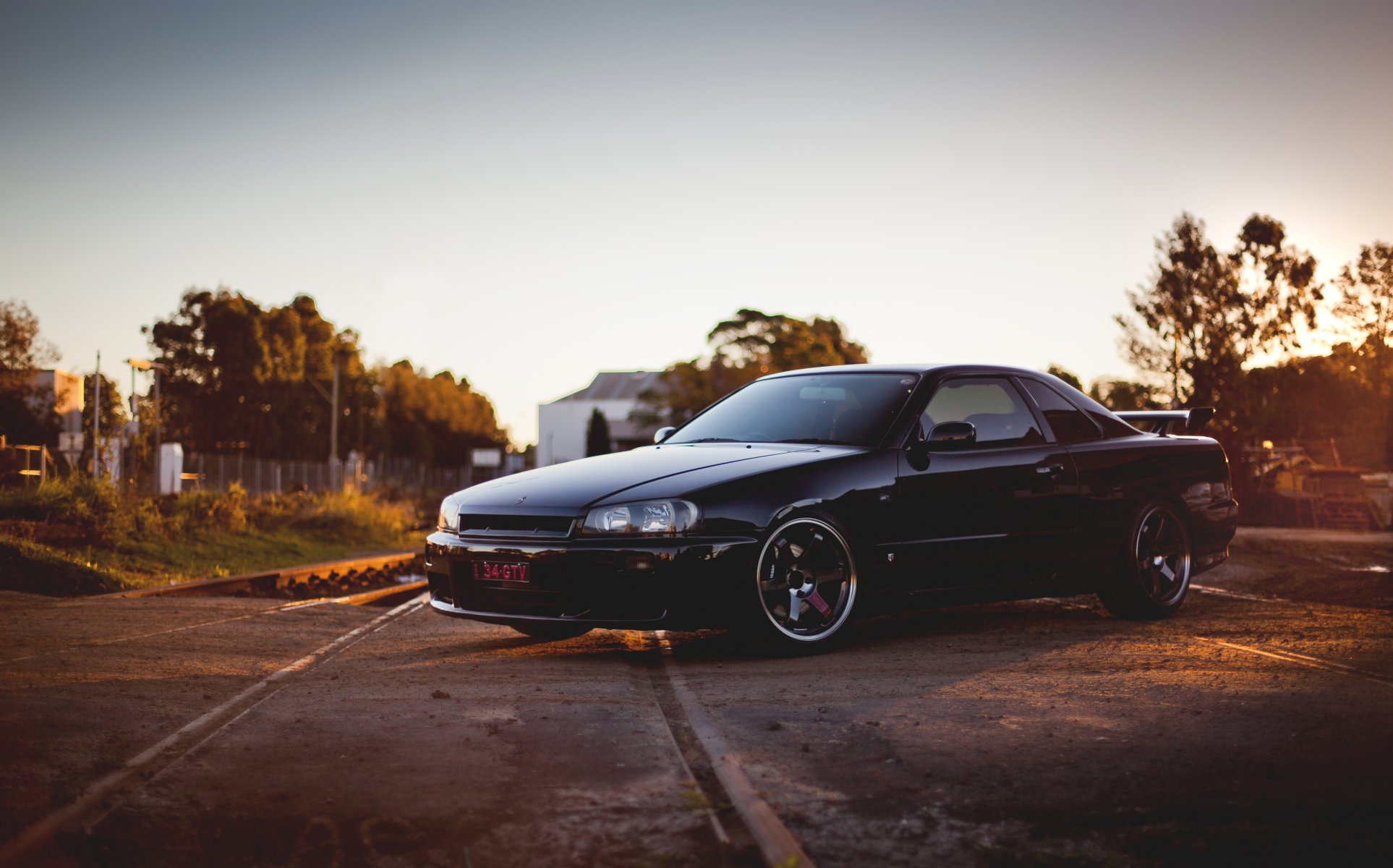 nissan horizonte gtr r34 negro frente