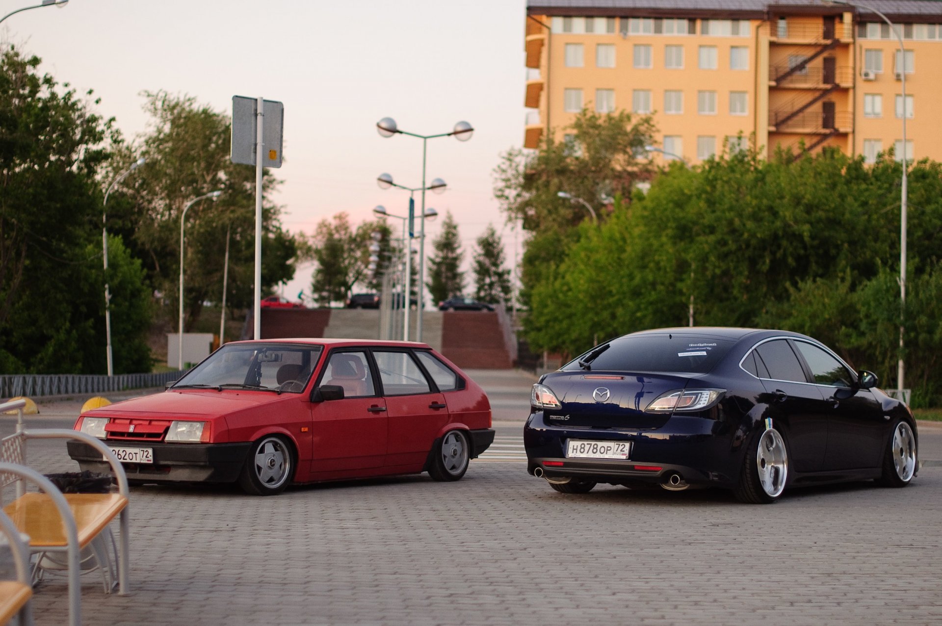 vaz 2109 mazda 6 lada lada tuning suspensión posición