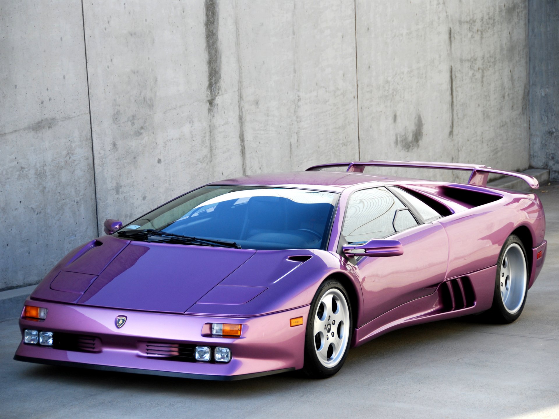 lamborghini diablo se30 ламборгини диабло тюнинг спойлер диски фиолетовый