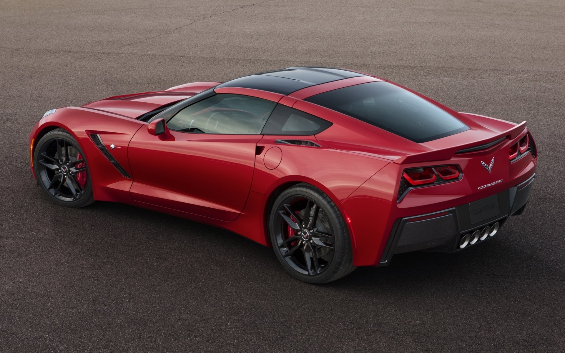 chevrolet corvette stingray c7 chevrolet stingray rosso vista posteriore