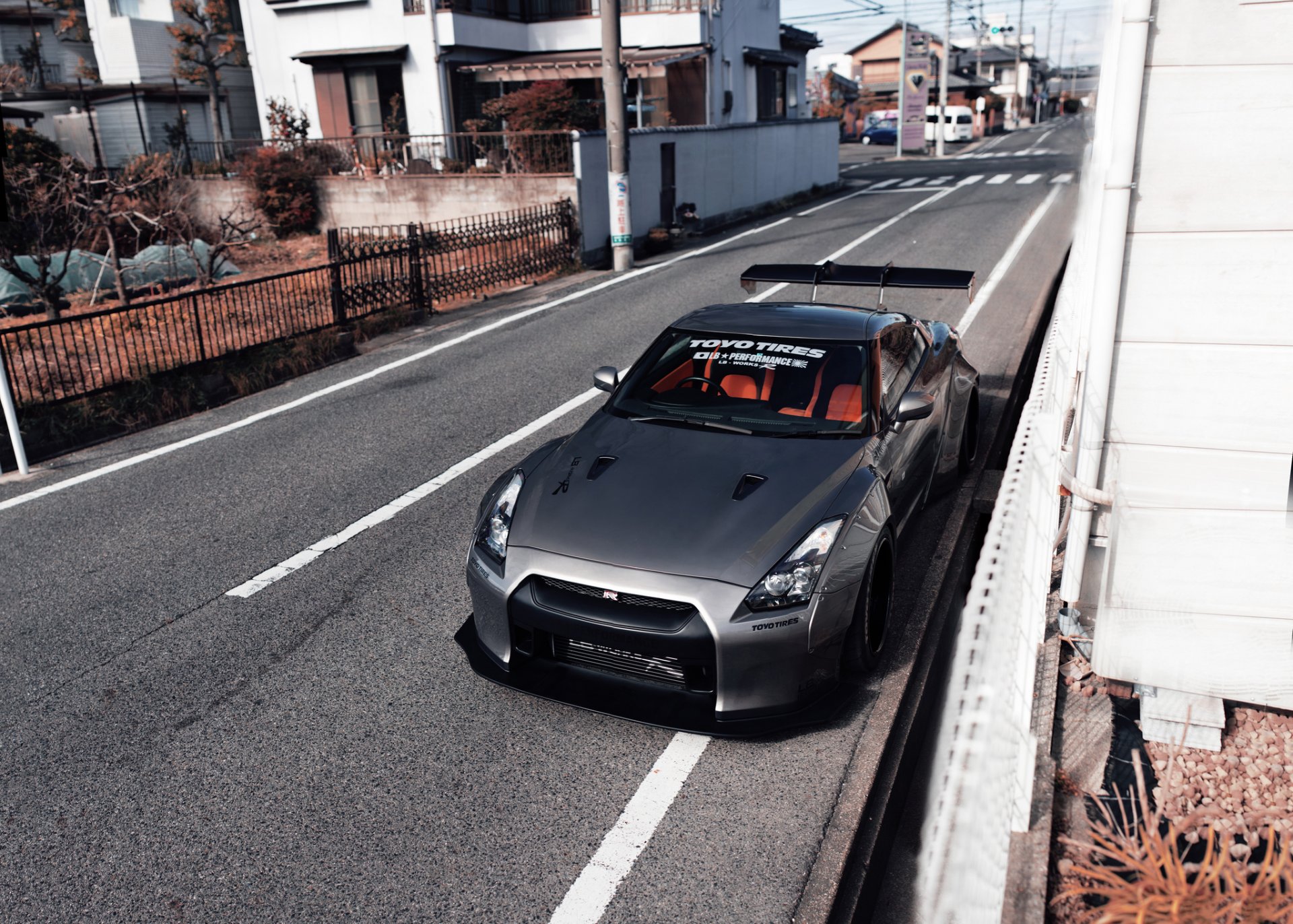 nissan gt-r тюнинг улица город япония