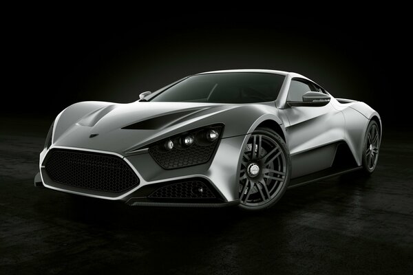 Auto papier peint gris voiture Zenvo