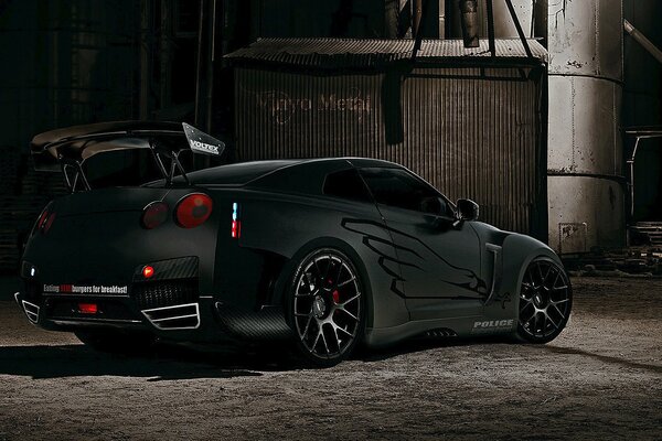 Gtr nissan black tunning