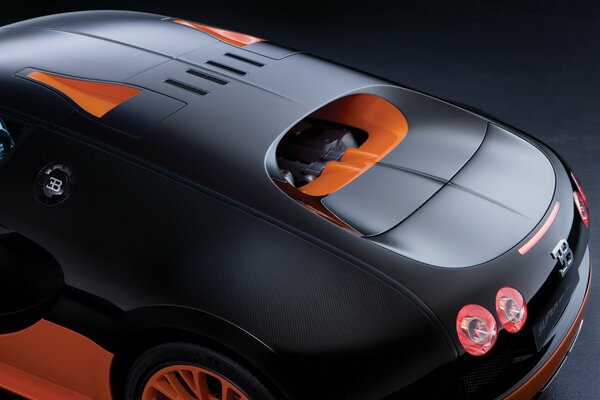 Bouchent Bugatti noir et orange