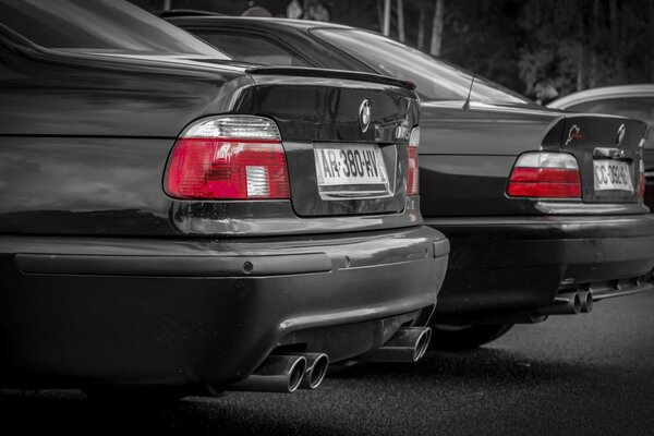 BMW cars rear lights on cars black cars