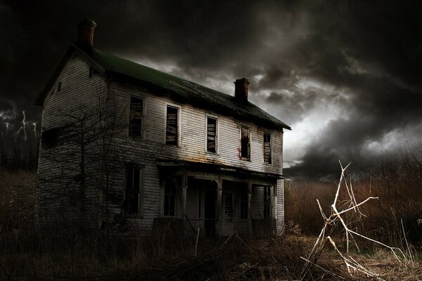 Fond d écran sombre vieille maison