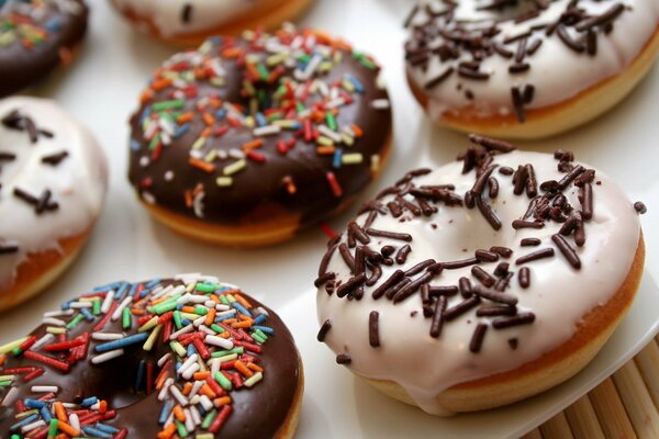 Delicious donuts that you want to eat