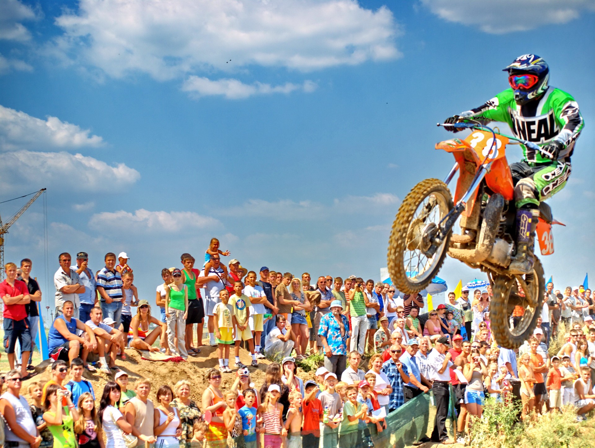 sport motocross spectateurs moto