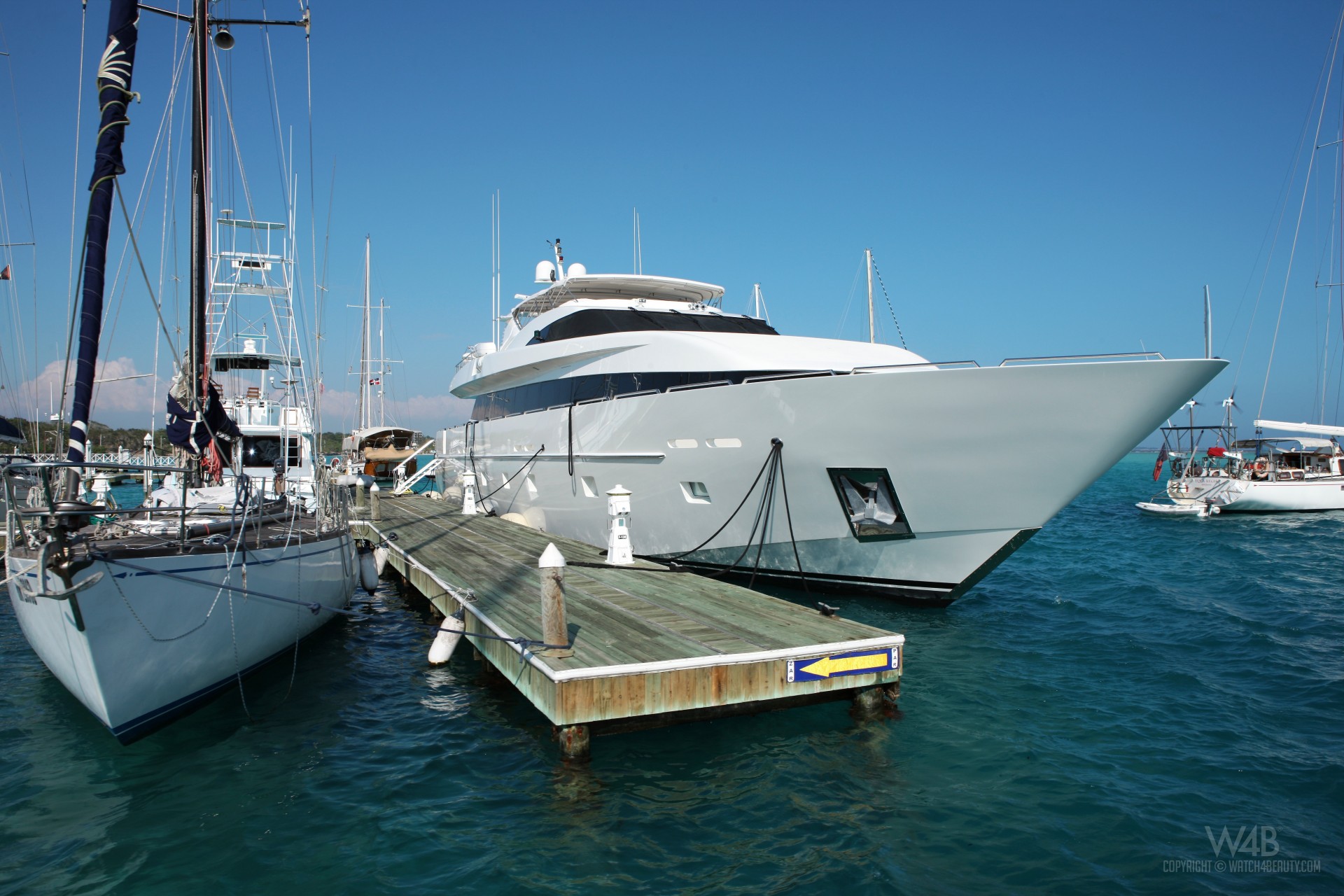 mar muelle barcos yates puente