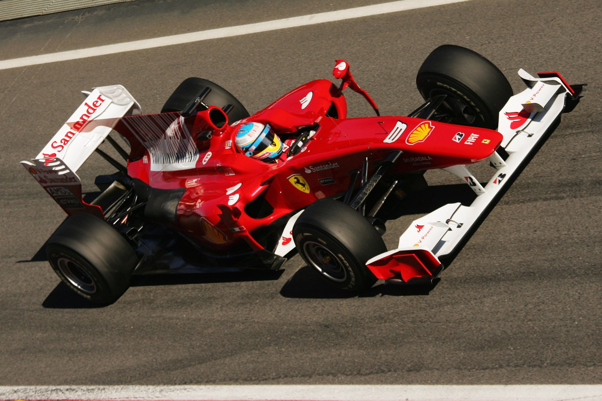 auto formula 1 fernando alonso ferari f10 catalunya