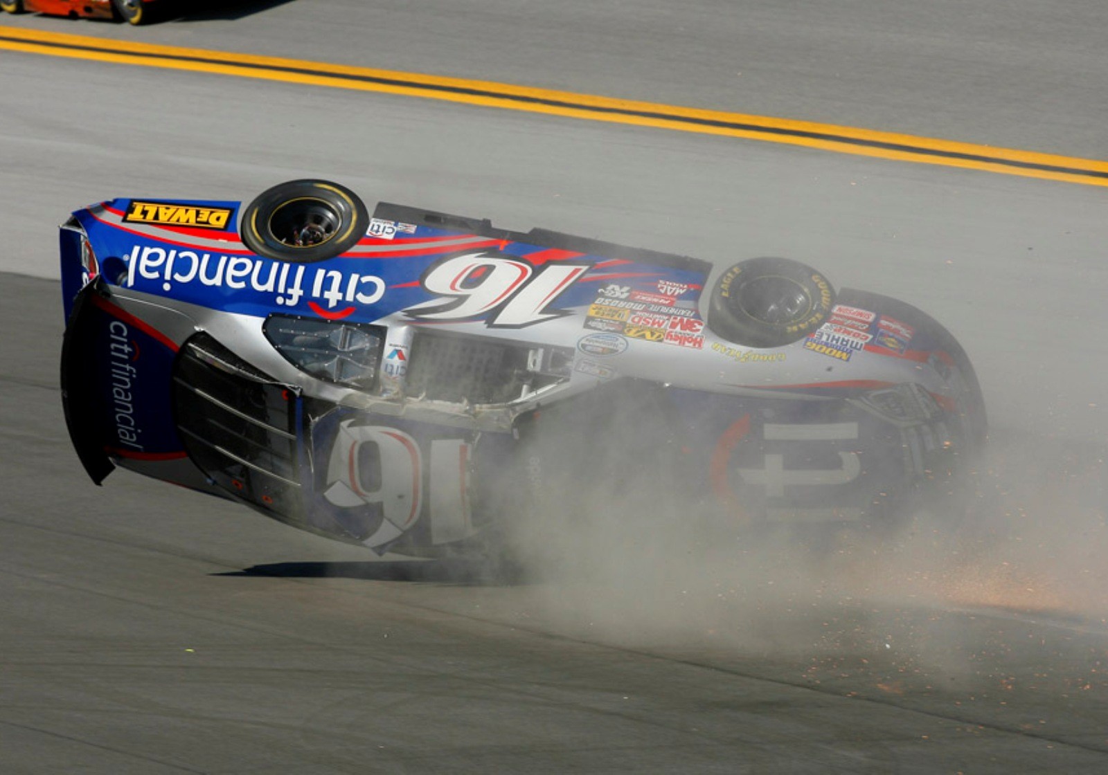 nascar auto racing crash