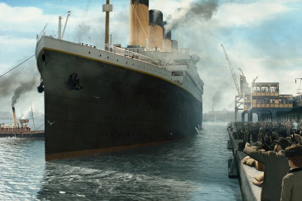 Gesunkenes Passagierschiff Titanic