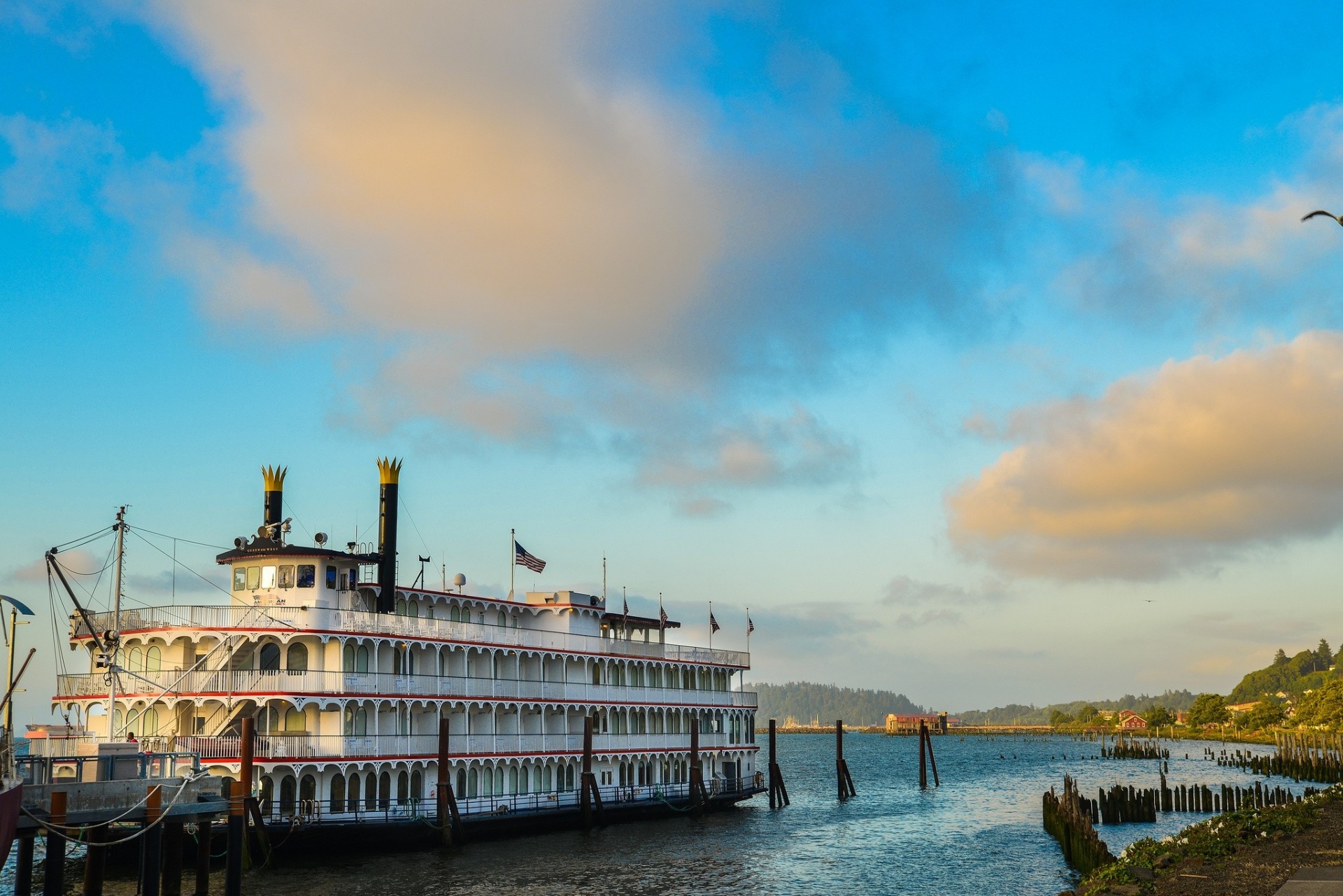 rivière columbia astoria rivière bateau à vapeur rivière columbia oregon oregon