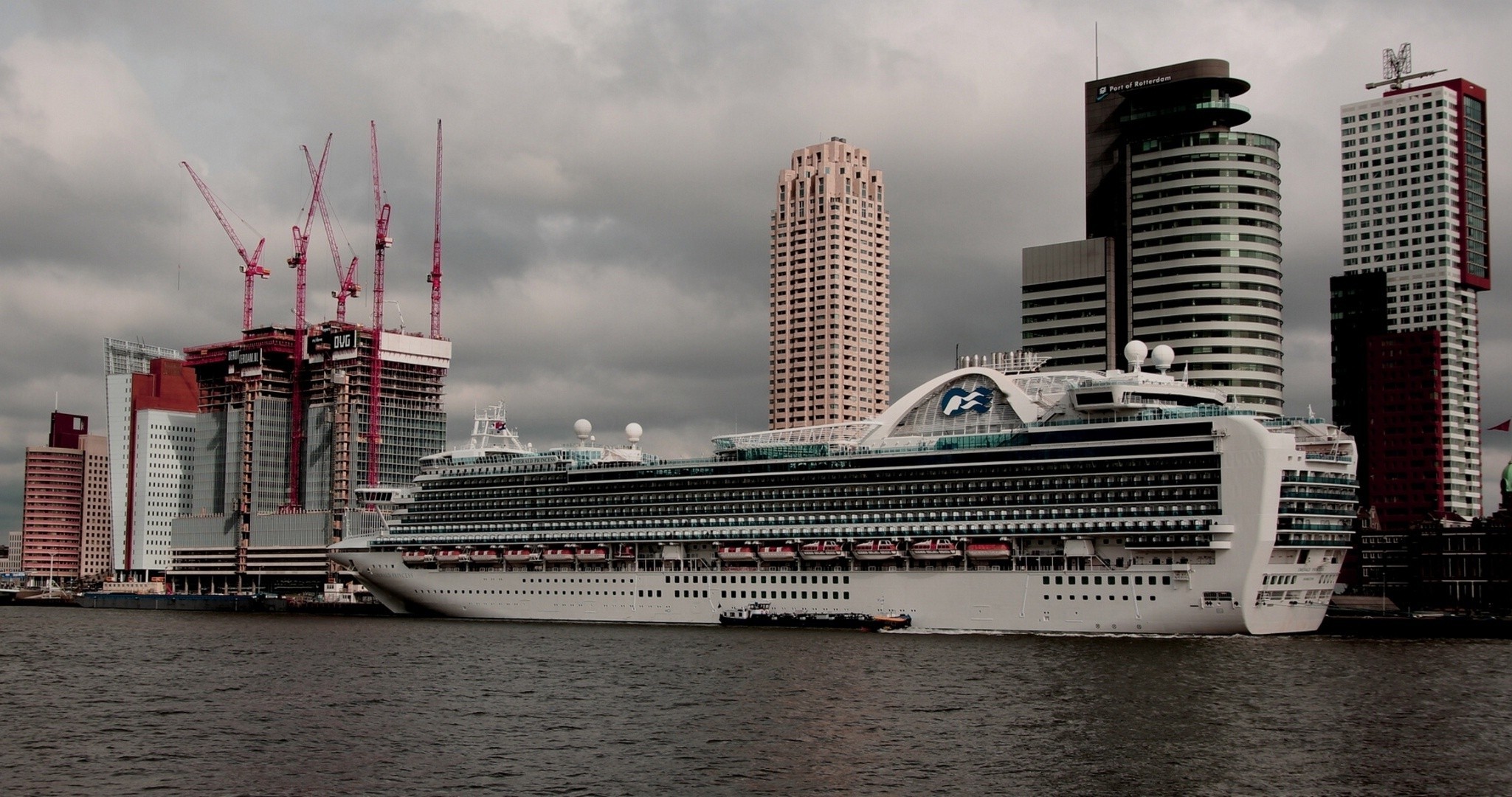 holandia holandia rotterdam liniowiec budynek nabrzeże