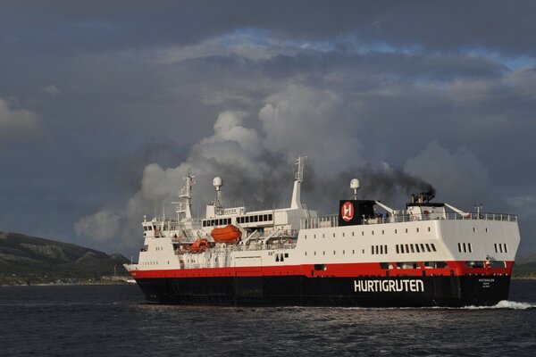 Cruise ship briefing at sea