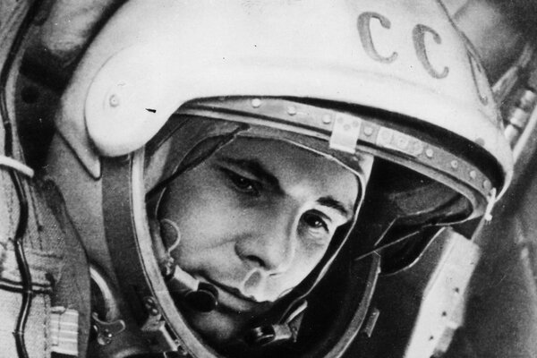 Yuri Gagarin Cosmos hombre en la Luna de la URSS