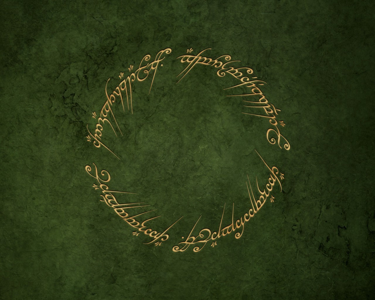 ring lord of the rings circle green