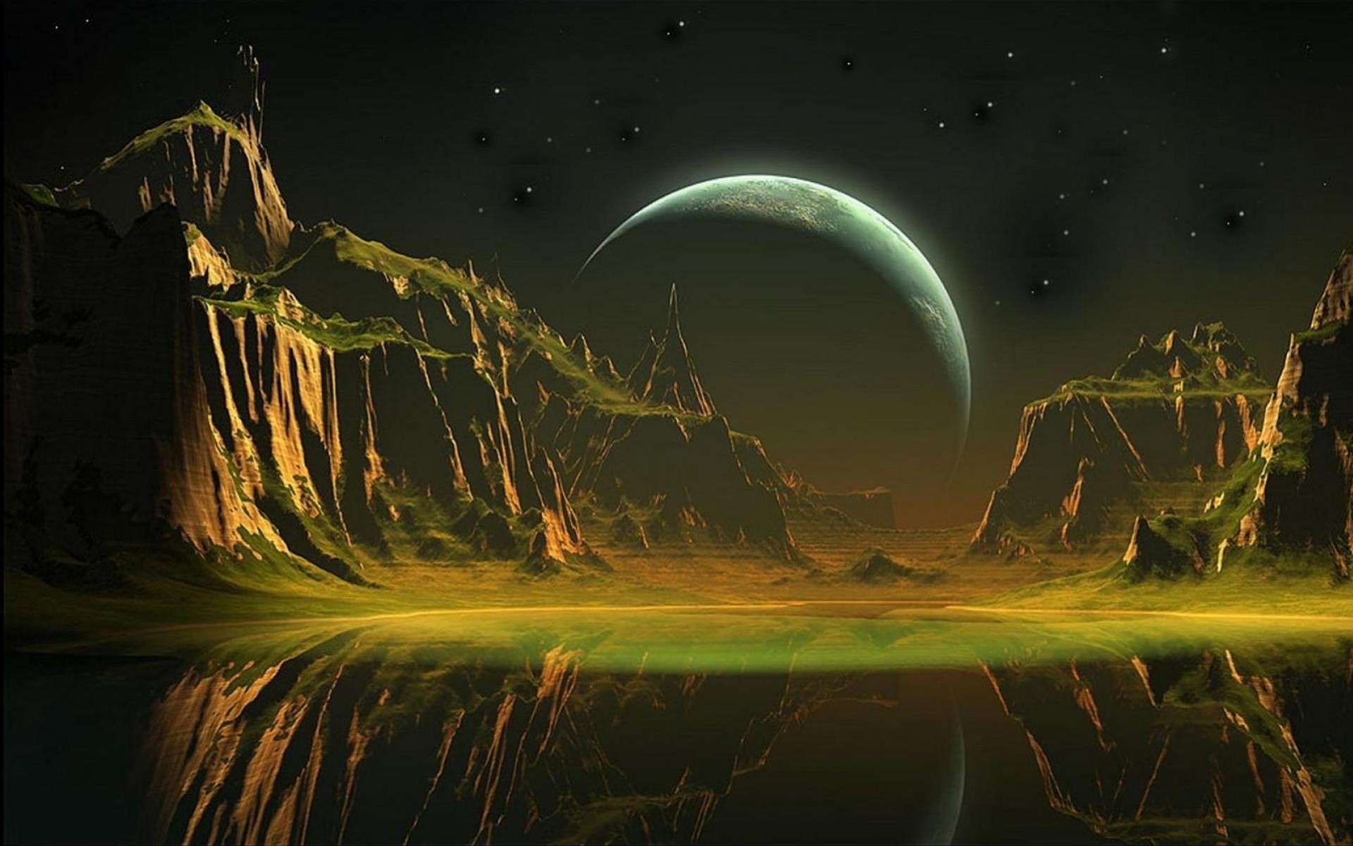 planet raum dunkler hintergrund