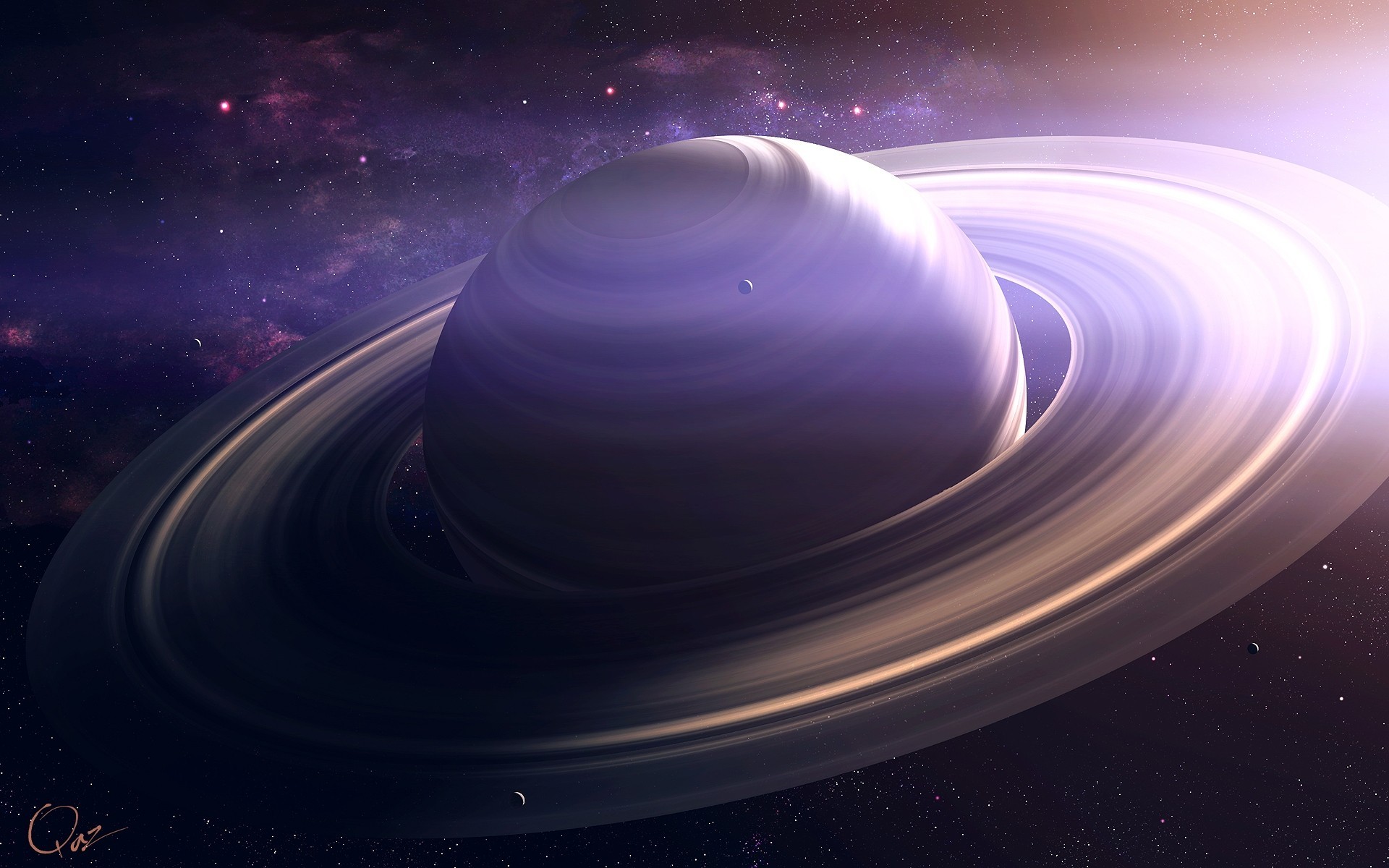 aturn saturne planète espace