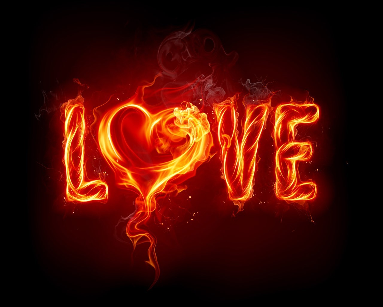 love fire heart