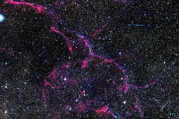 Numerous stars in a multicolored space