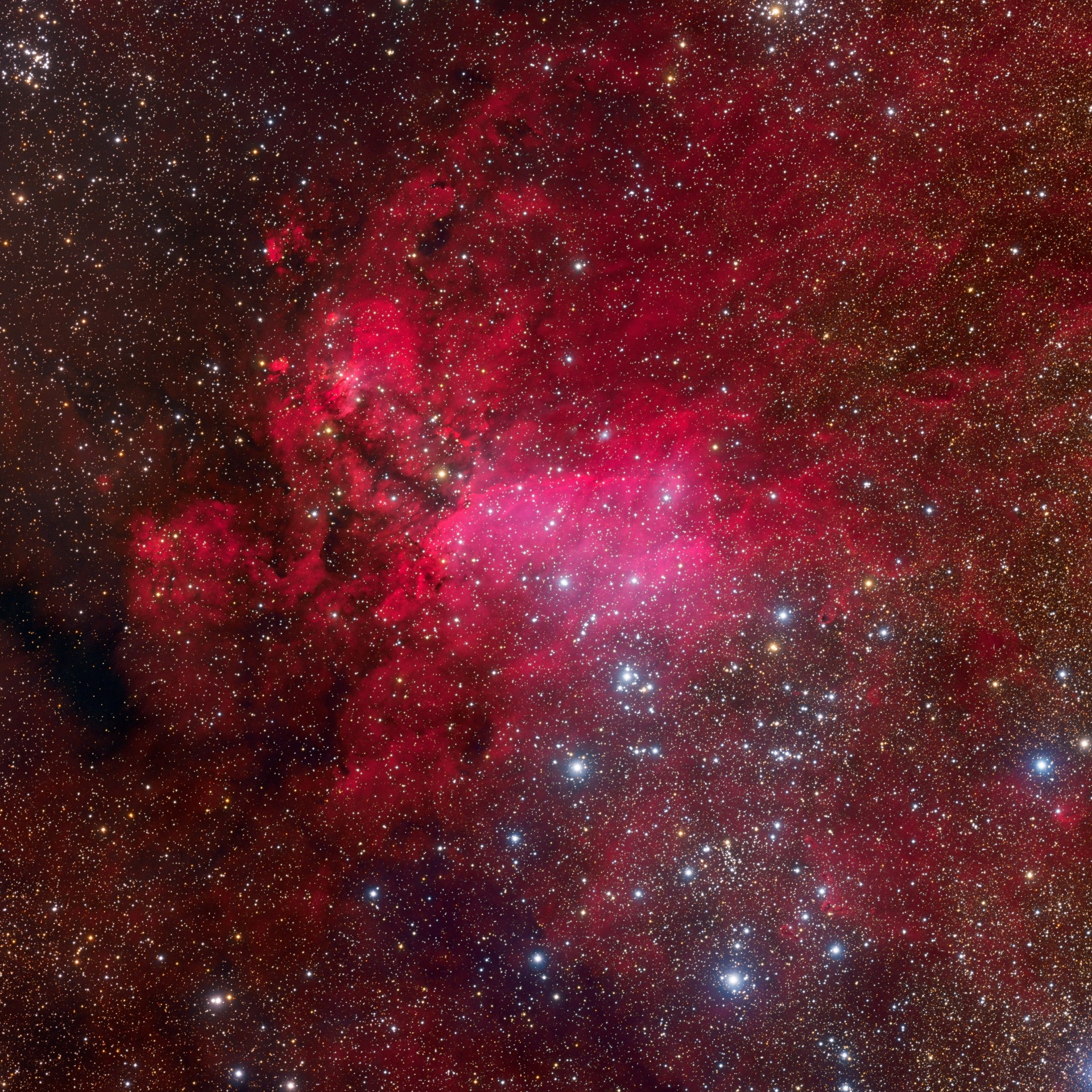 escorpión constelación nebulosa de emisión sc 4628