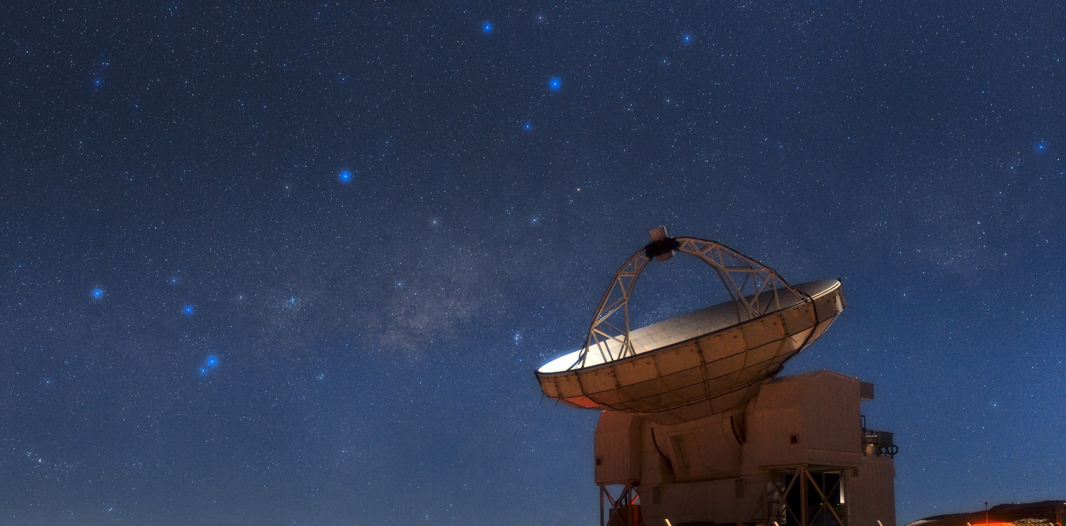 sagitario escorpio vía láctea constelación radiotelescopio