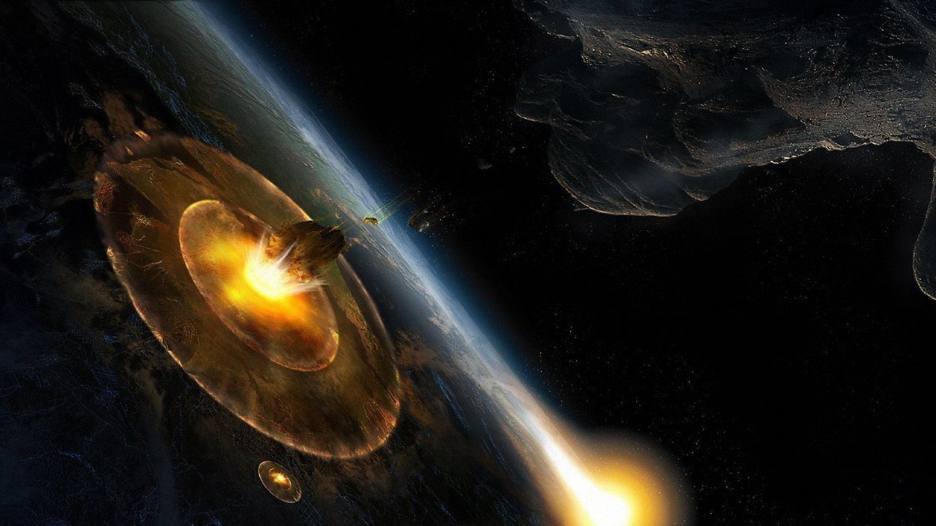 armageddon an asteroid crash planet shock