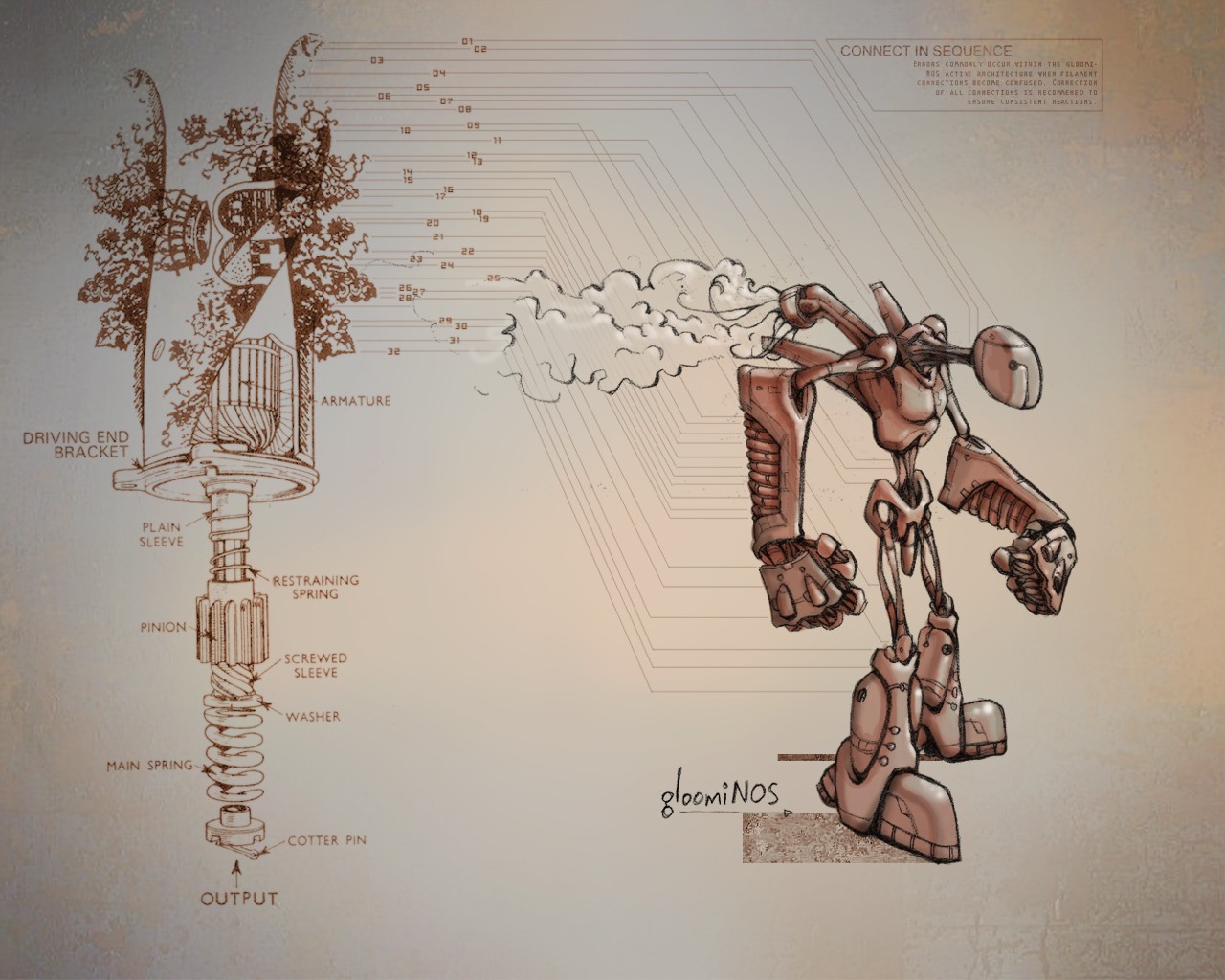 robot circuito meccanismo