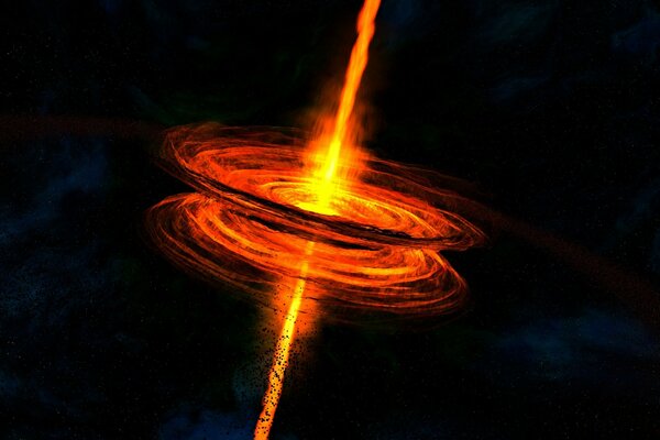 Cosmic fire near a black hole