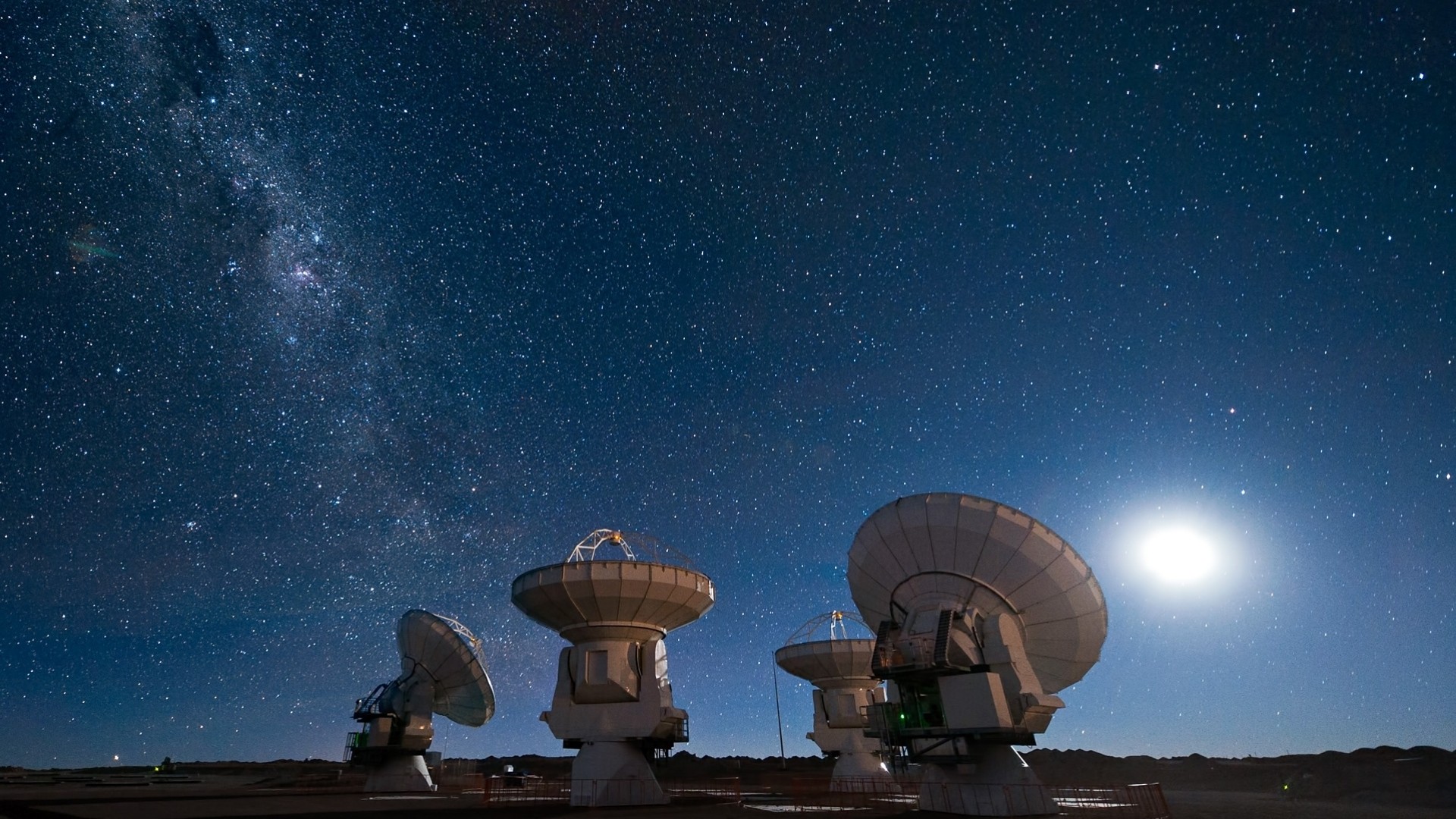 espacio luna astronomía vía láctea cielo