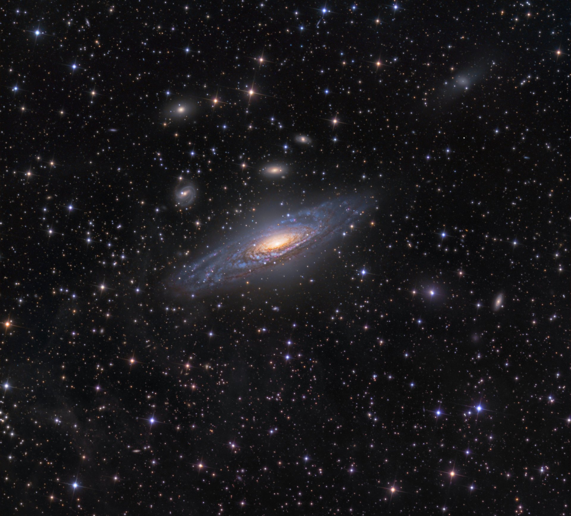 ngc7331 spirale galaxie espace étoiles