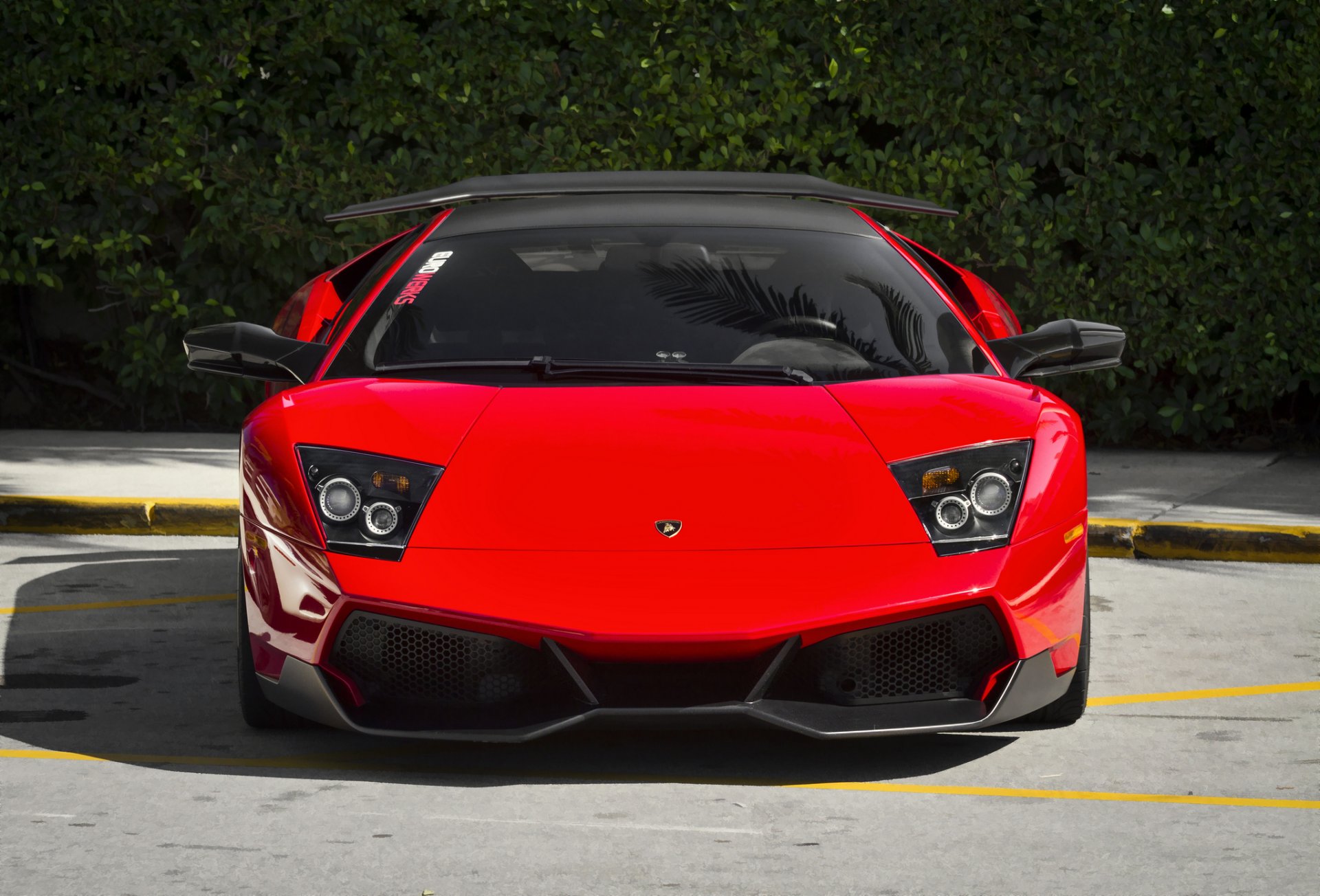 lamborghini murcielago lp670 sv supercar red