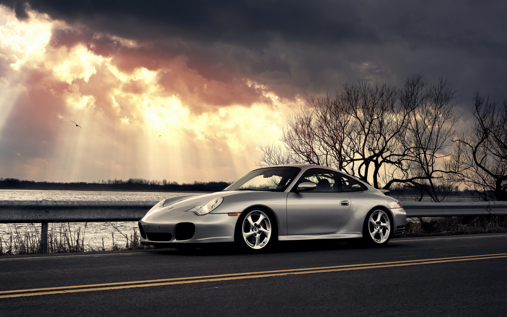 porsche 911 carrera porsche nuages voiture