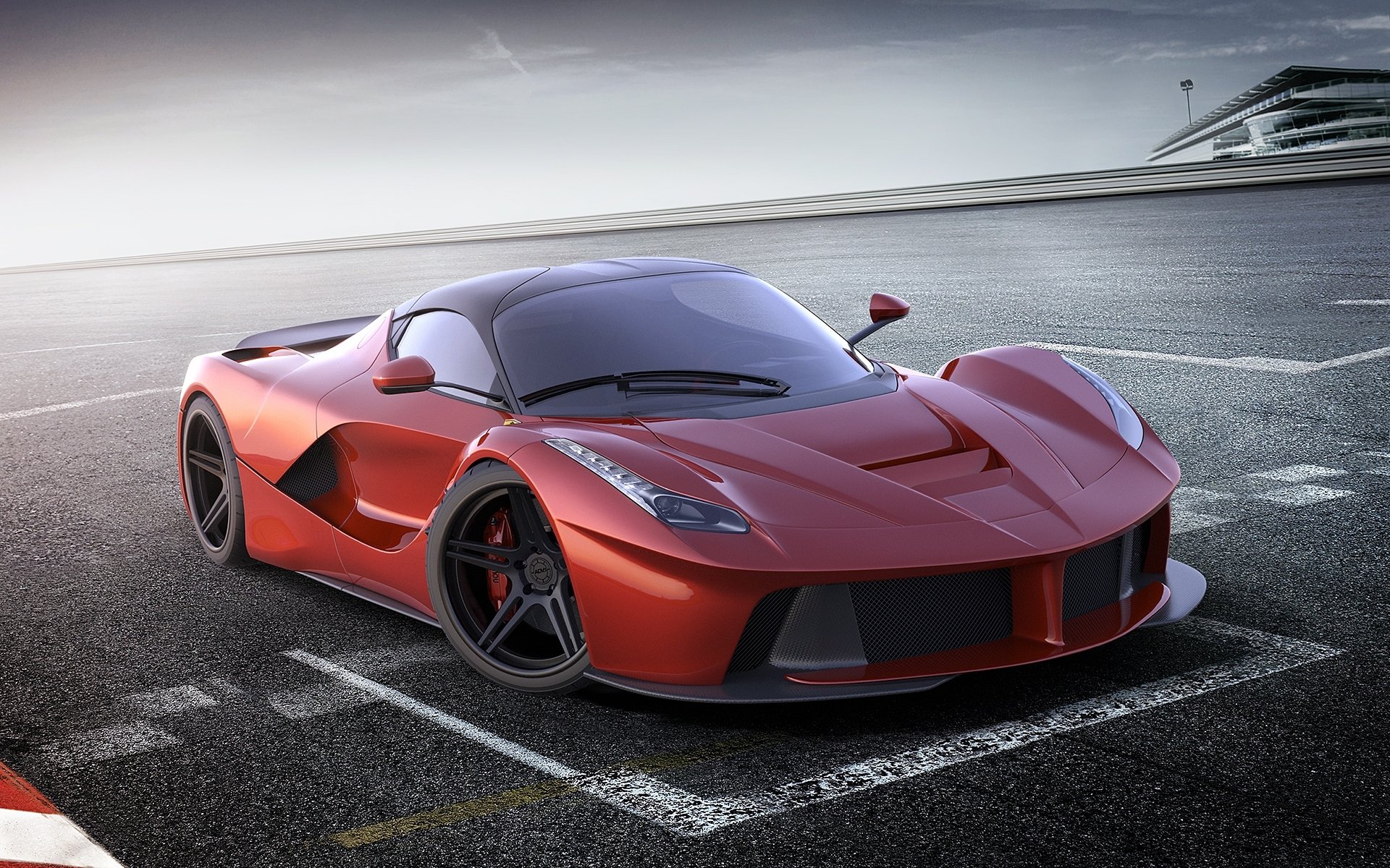 ferrari laferrari czerwone samochód supersamochód auto sportowe ferrari laferrari samochód czerwone