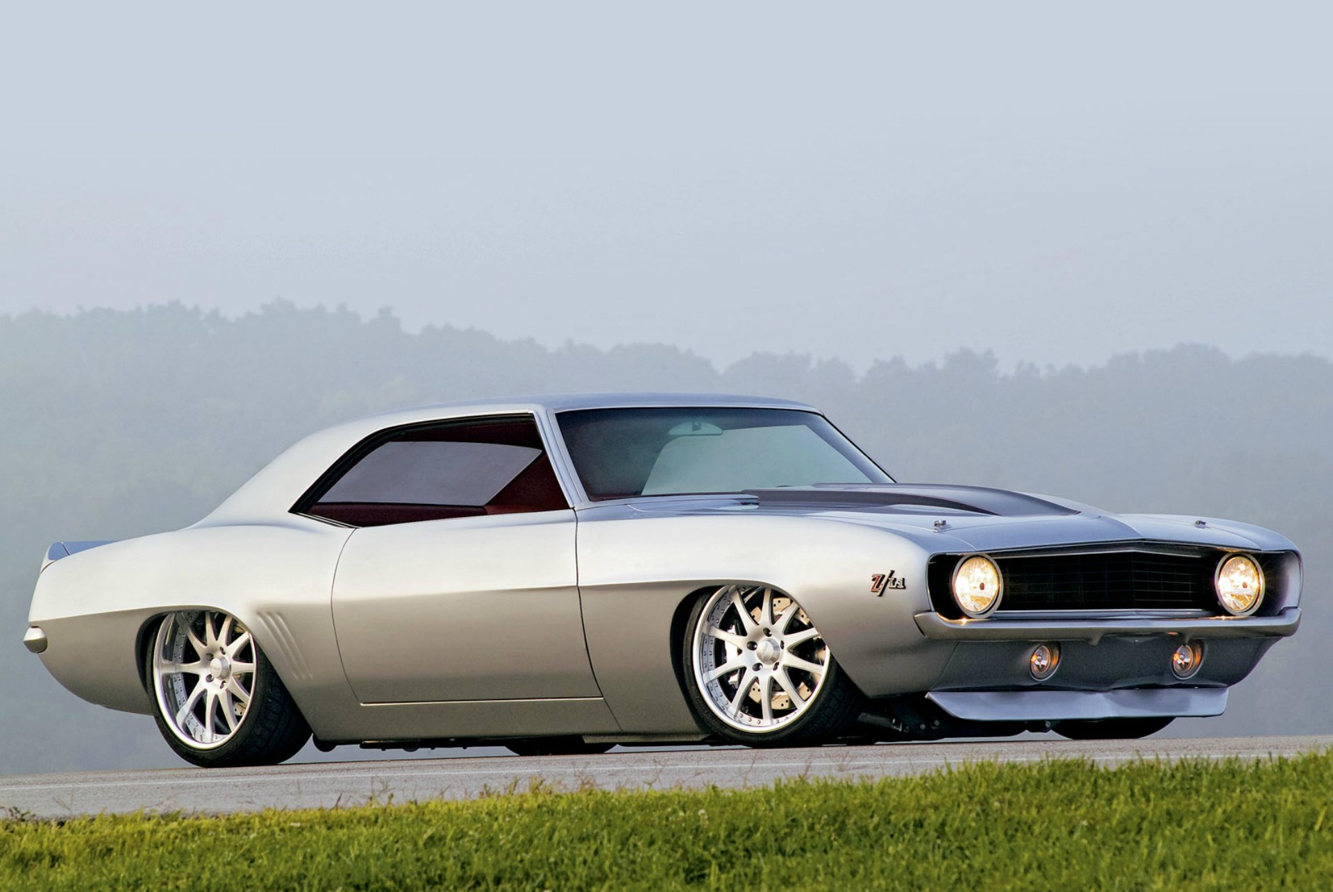 1969 chevrolet camaro zl1 muscolo auto carta da parati