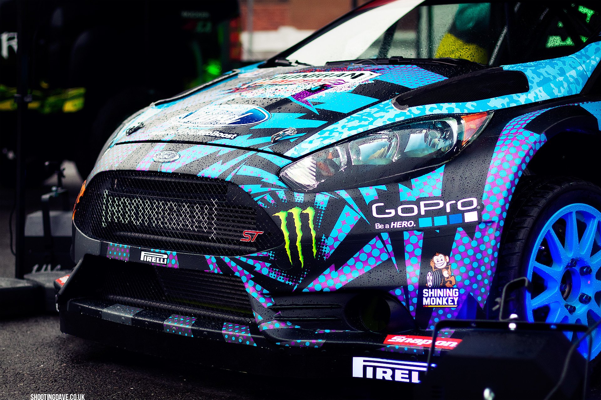 ford fiesta ken block gopro hoonigan przód