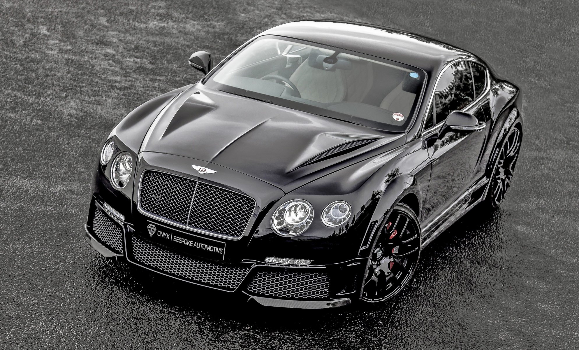 bentley continental gt onyx tuning black front