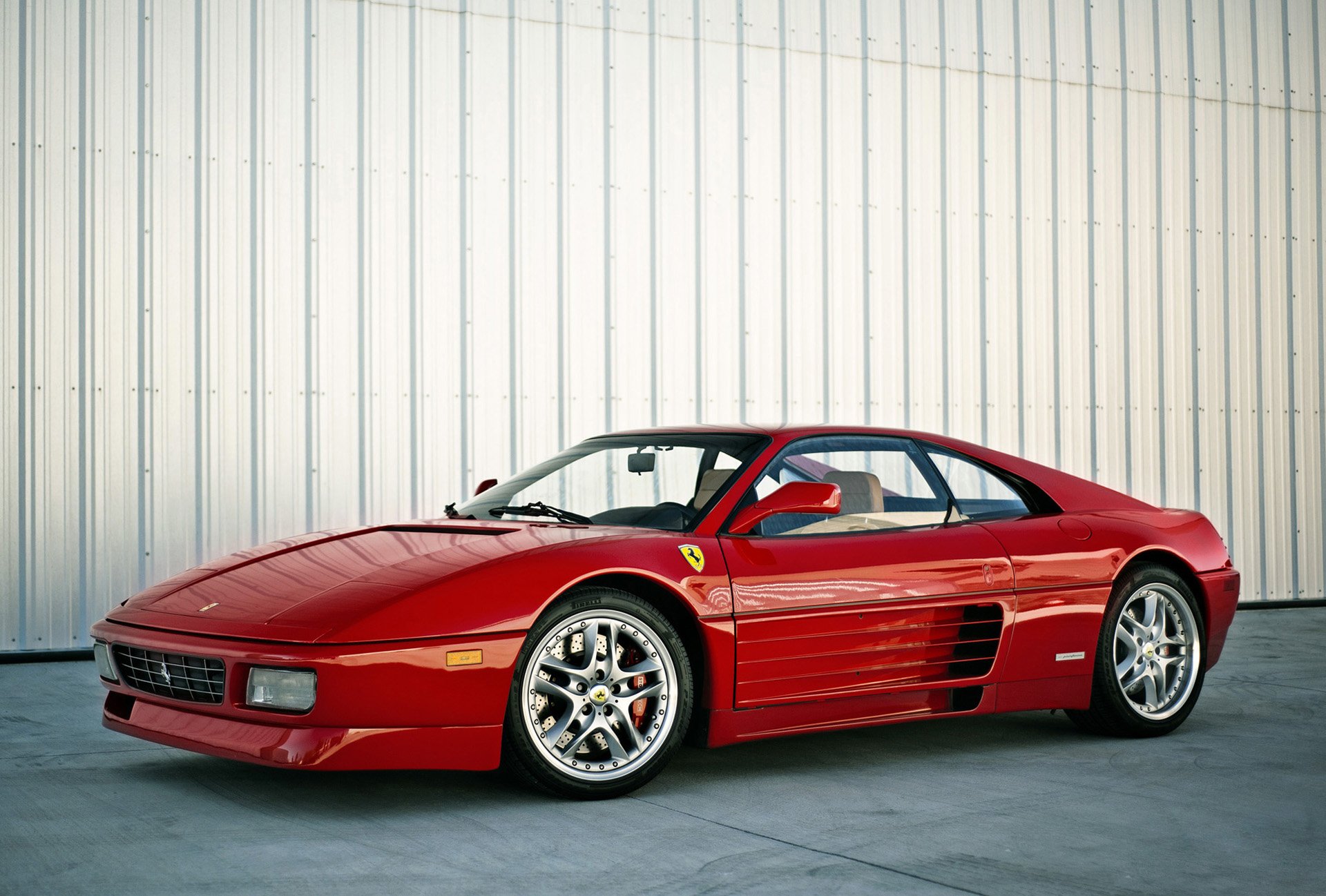 ferrari 348 rojo pared ferrari rojo