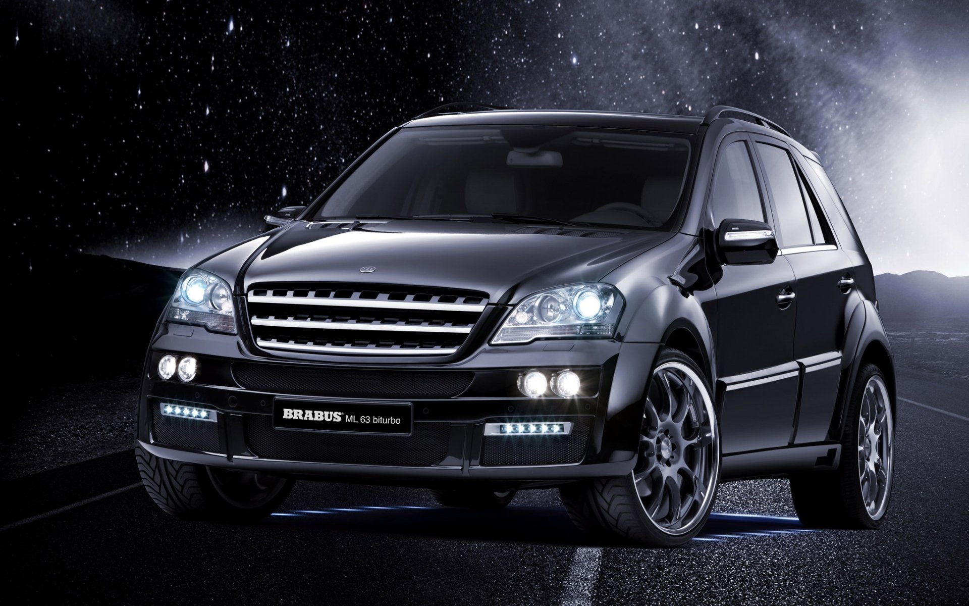 brabus ml63 biturbo widestar mercedes-benz m-klasse mercedes m-class crossover jeep front tuning