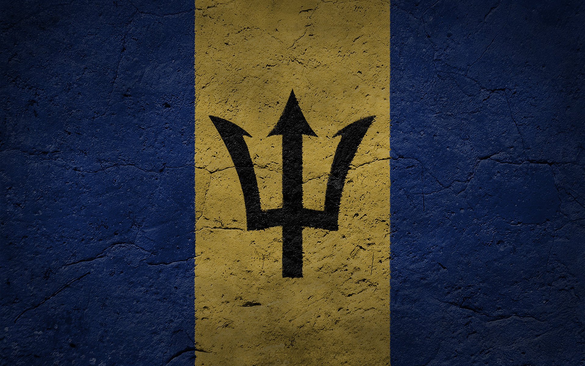 barbados barbados texture flag