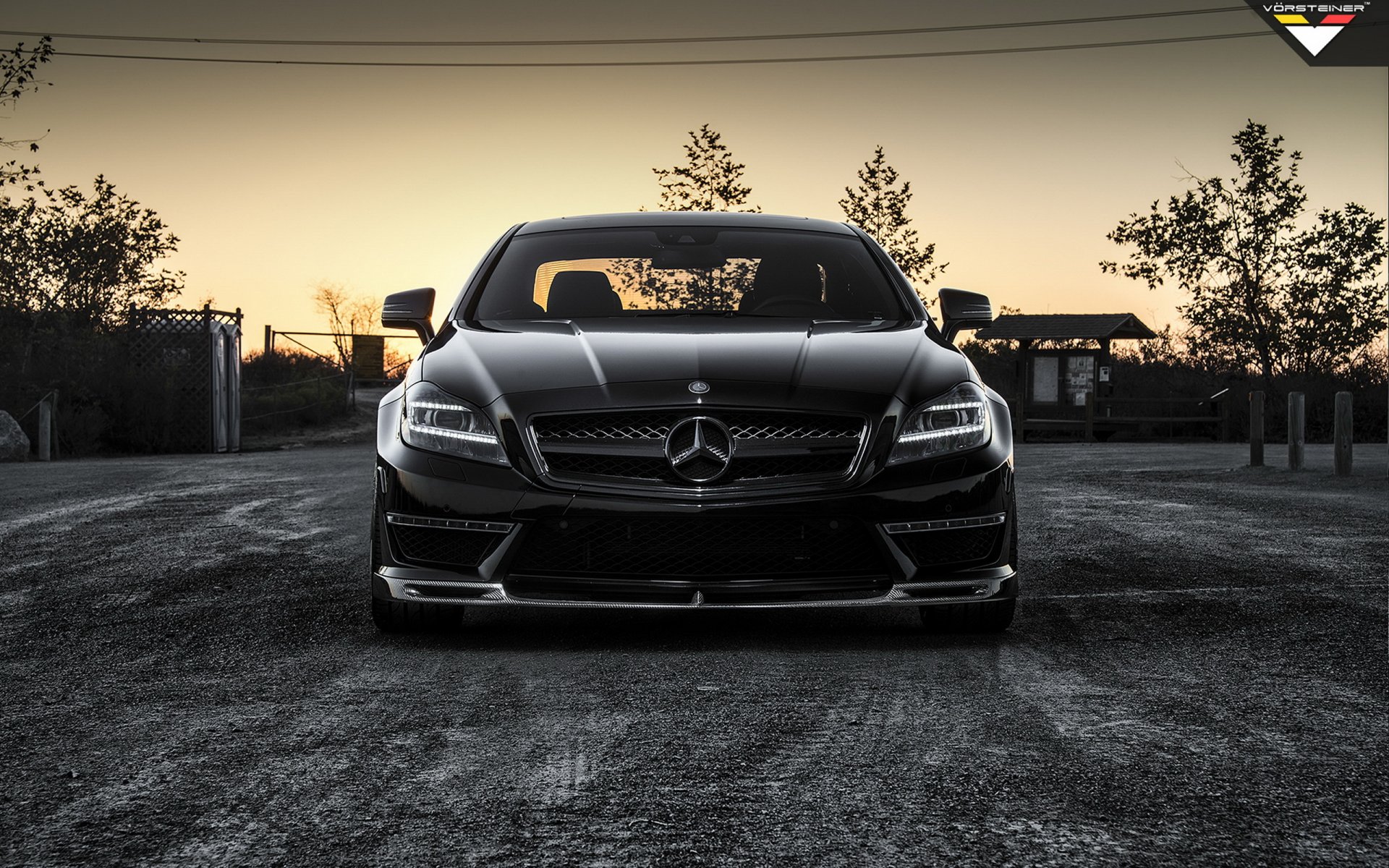 mercedes-benz cls 63 amg vorsteiner tuning mercedes auto trim auto nero anteriore