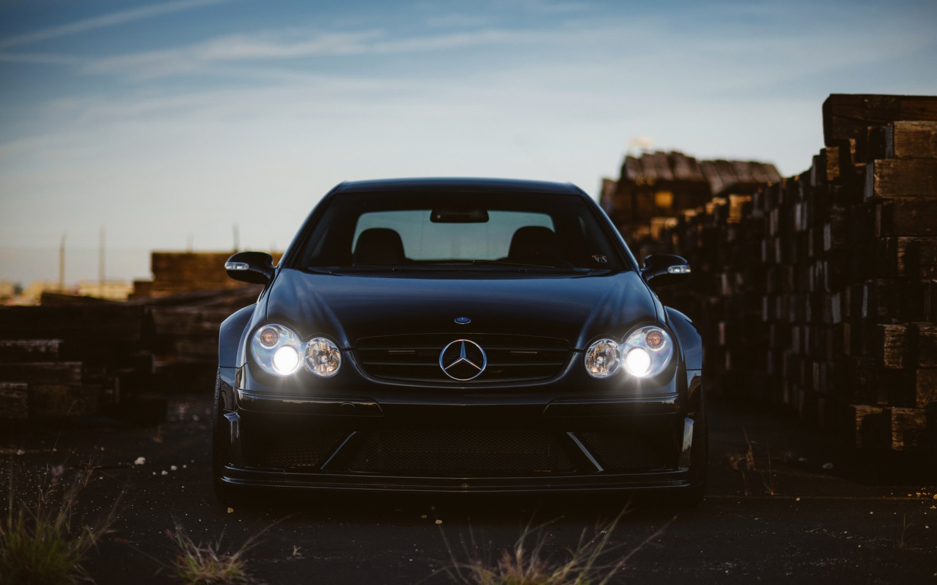 mercedes clk 63 amg mercedes tuning światła reflektorów