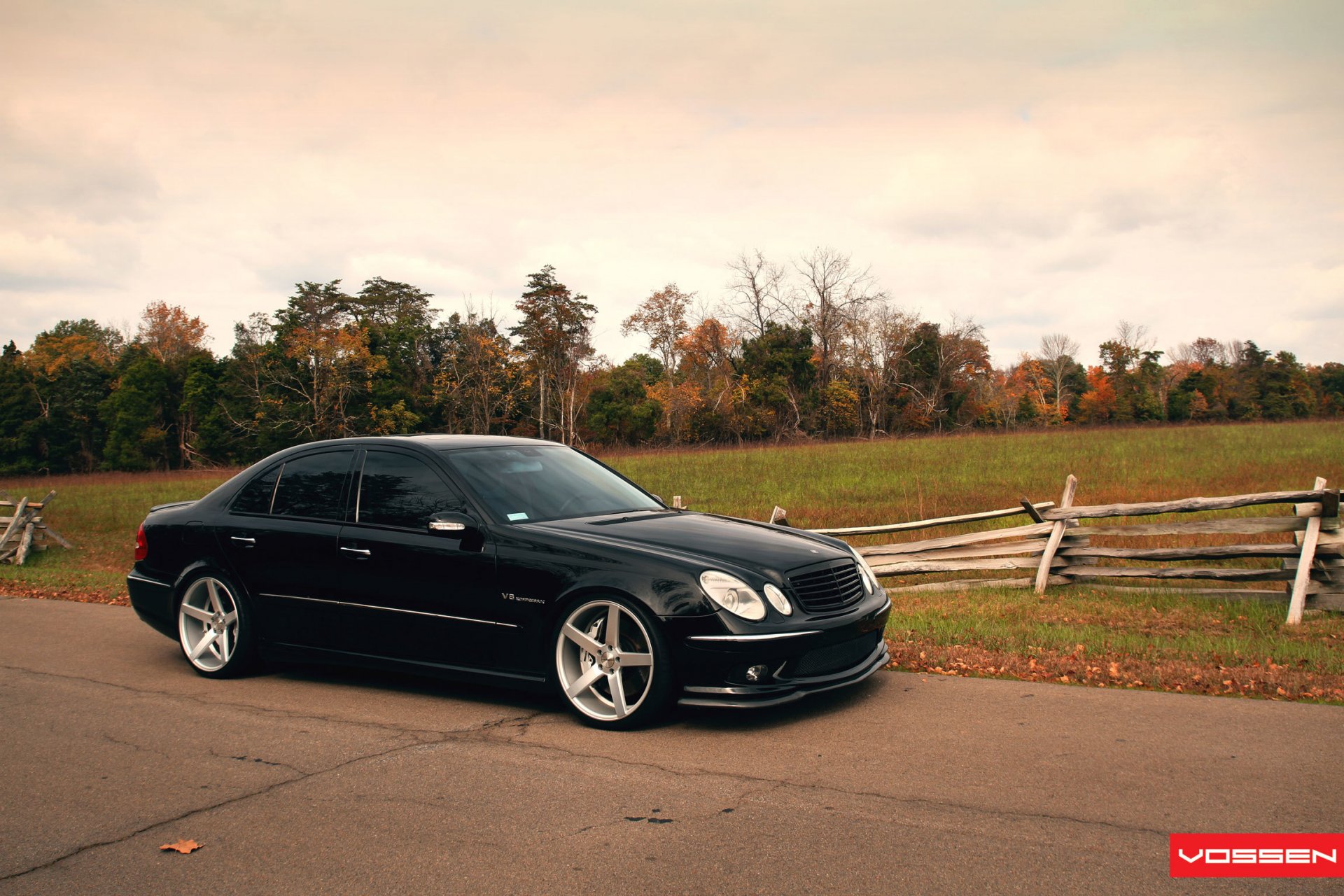 mercedes benz amg e-klasse w211 vossen schwarz