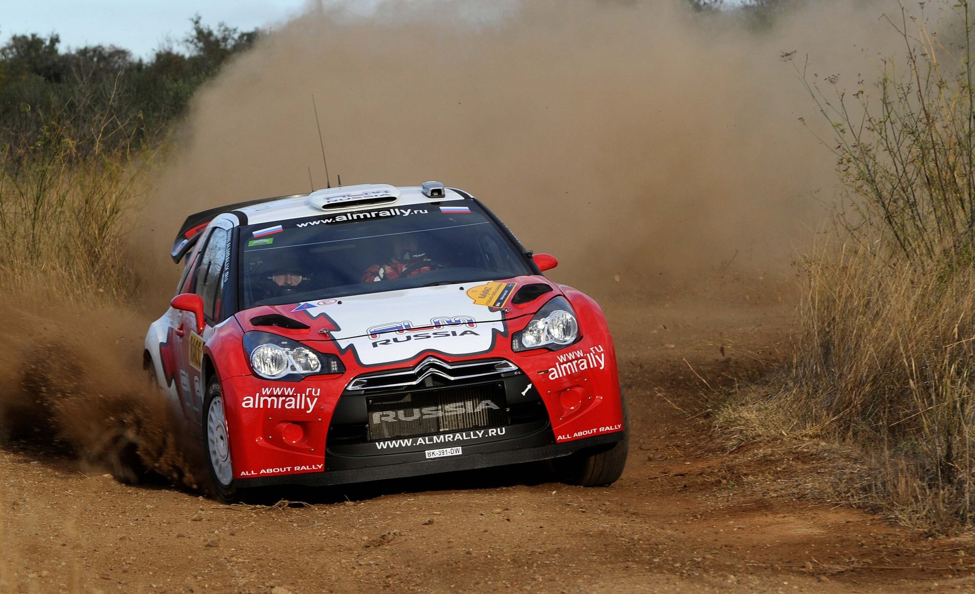 citroen ds3 rally rally wrc skidding dust competitions sport