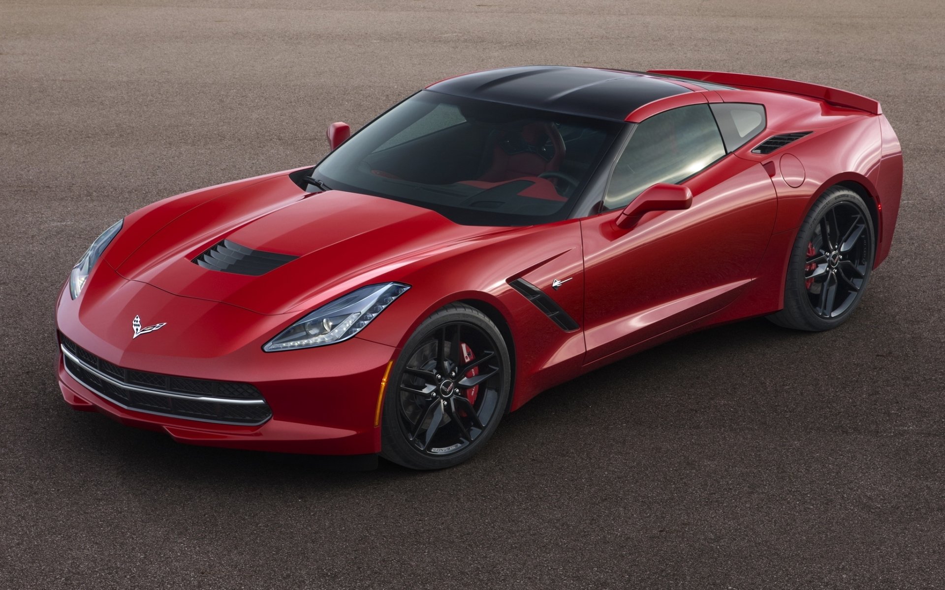 chevrolet corvette stingray c7 chevrolet stingray red front