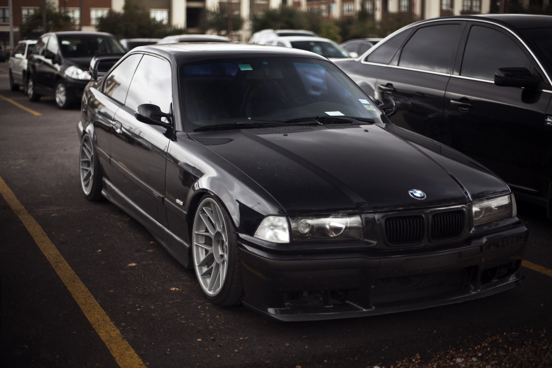 bmw 3er e36 schwarz niedrig bb