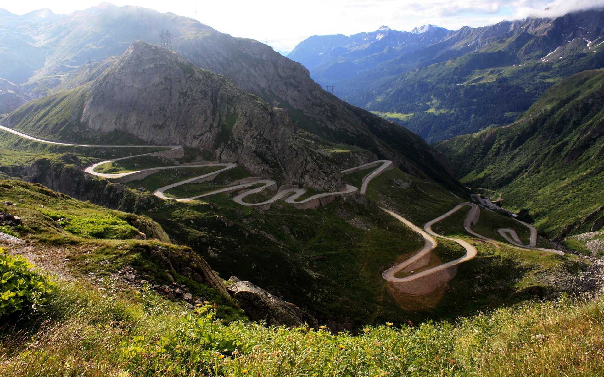 berge straße serpentine natur