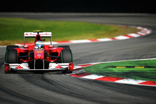 Fernando Alonso during the Formula 1 race